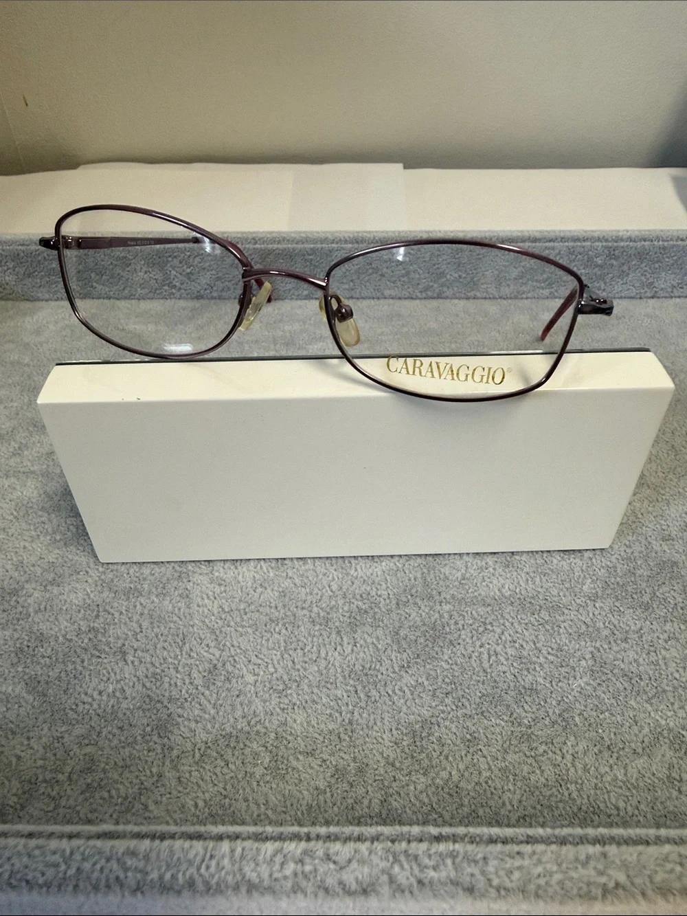 NWOT Vintage Caravaggio Natalia Women's Purple Metal Eyeglass Frame Eyesize 51